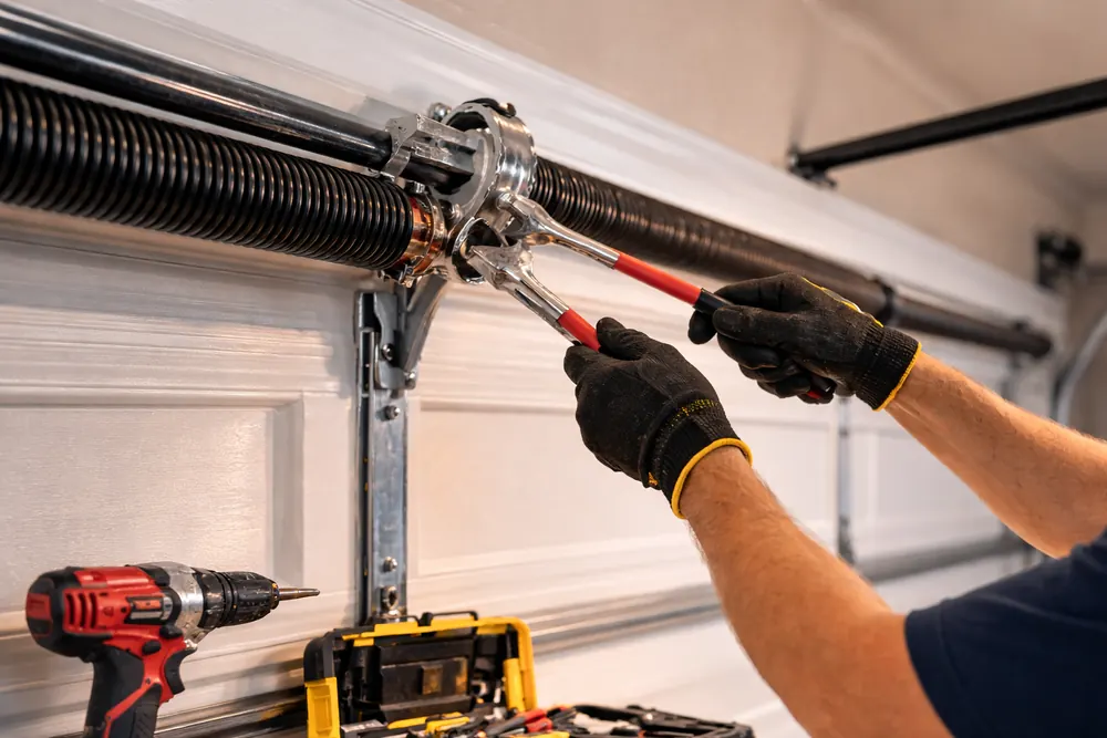 Garage door spring repair service in Canton GA